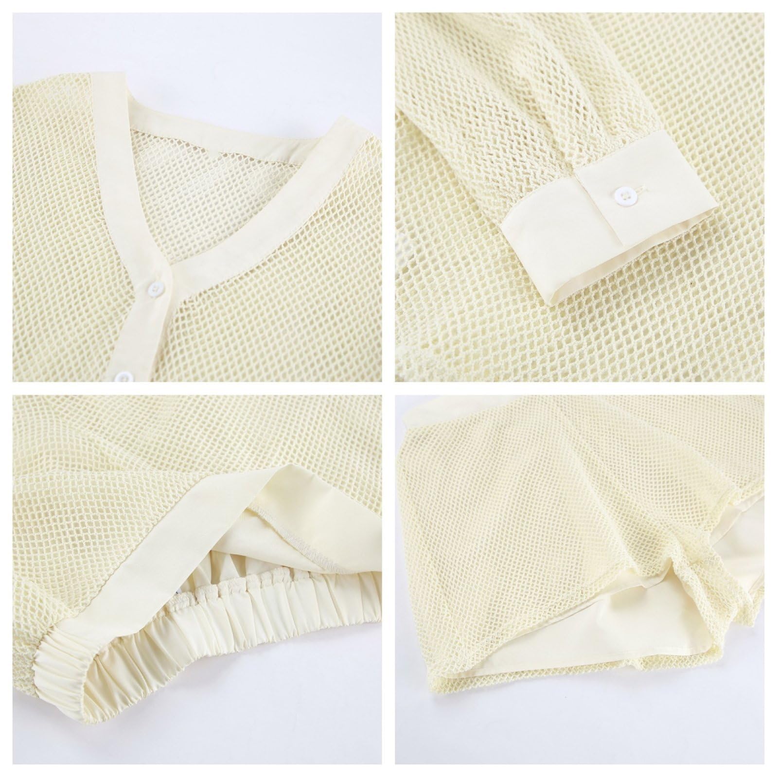 Costume Da Bagno Da Donna Cover Up Set Hollow Out Knit Button Down Cover Up Shorts Set Abiti Da Vacanza in Spiaggia