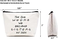 Vista 124 de LIBIHUA Bolsa de maquillaje para mujer, bolsa de cosméticos regalos para ella, bolsa de viaje femenina, Beige, 317-especial Hija