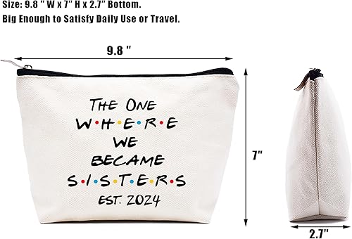 Miniatura 124 de LIBIHUA Bolsa de maquillaje para mujer, bolsa de cosméticos regalos para ella, bolsa de viaje femenina, Beige, 317-especial Hija