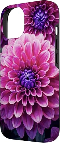 Miniatura 5 de iPhone 11 Pro Dahlia Flower Floral Nature Garden Funda con diseño granate rosa y morado