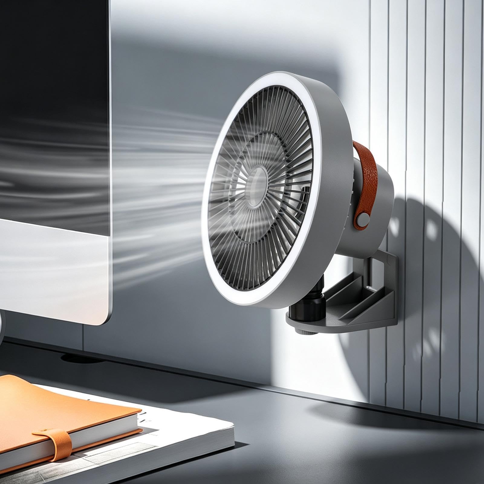 Ventilatore Da Scrivania Dispositivo Portatile Silenzioso Personale Con | Ventilatore Silenzioso Da Tavolo E Parete Per Casa Viaggio Campeggio All'aperto Auto Camper Spiaggia
