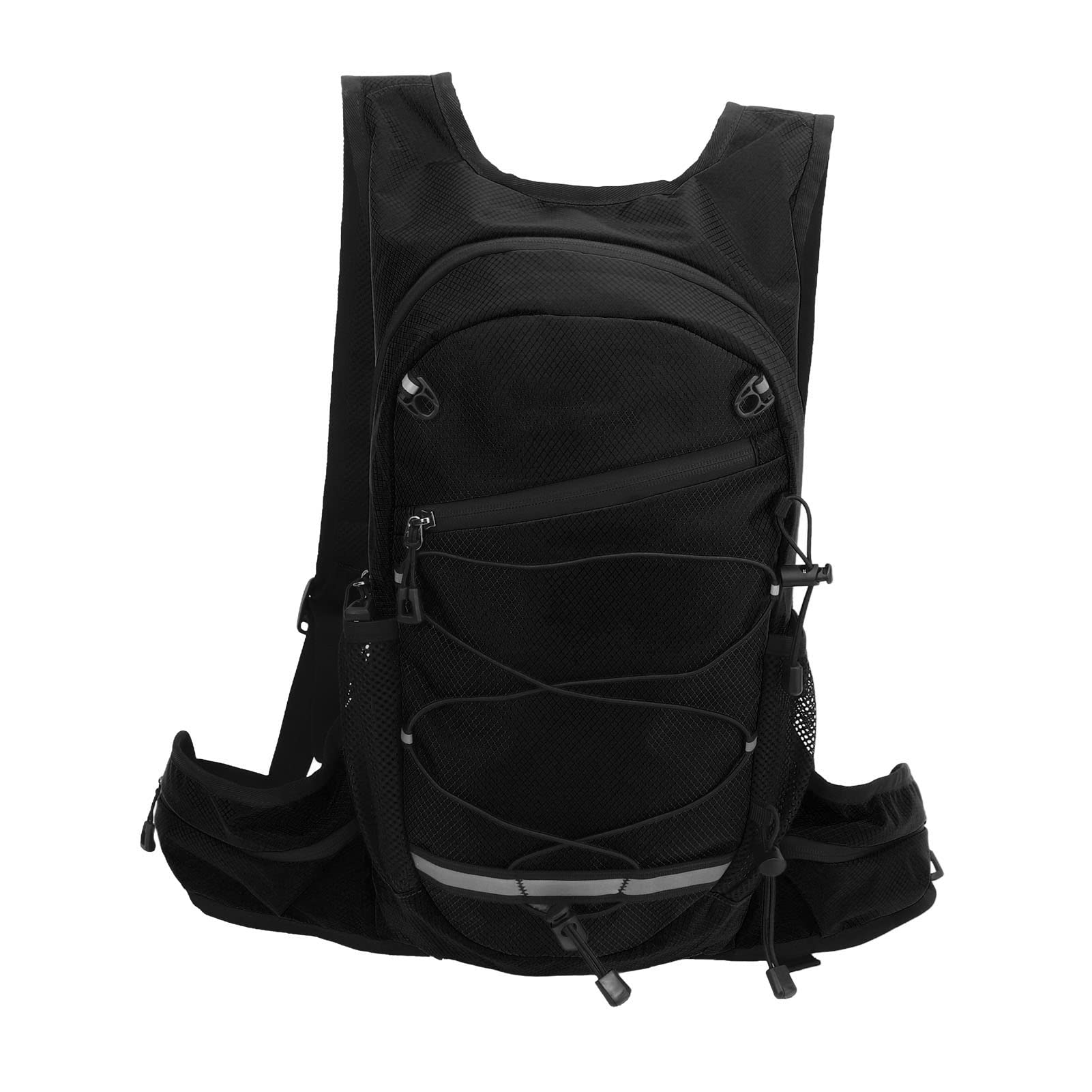 Mochila para Bicicleta Mochila de hidratación para Bicicleta de Nailon Ultraligera Plegable Impermeable con Tira Reflectante para Ciclismo y Senderismo al Aire