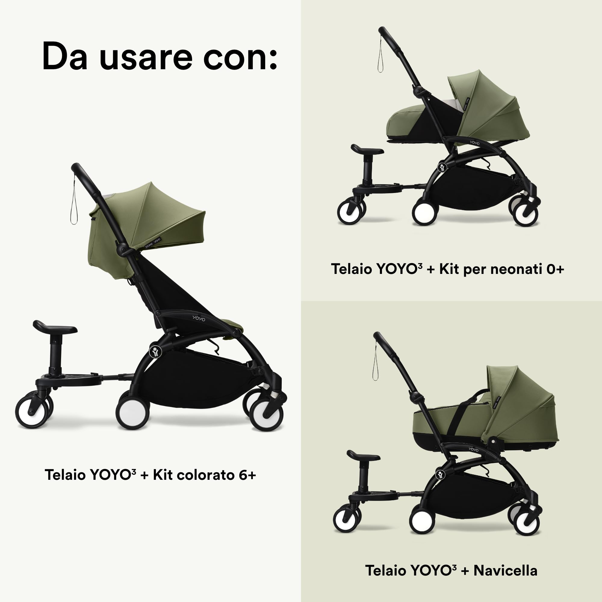 Stokke YOYO Board - Per Bambini dai 24 ai 48 Mesi o Fino a 20 kg - Facile da installare sul passeggino YOYO