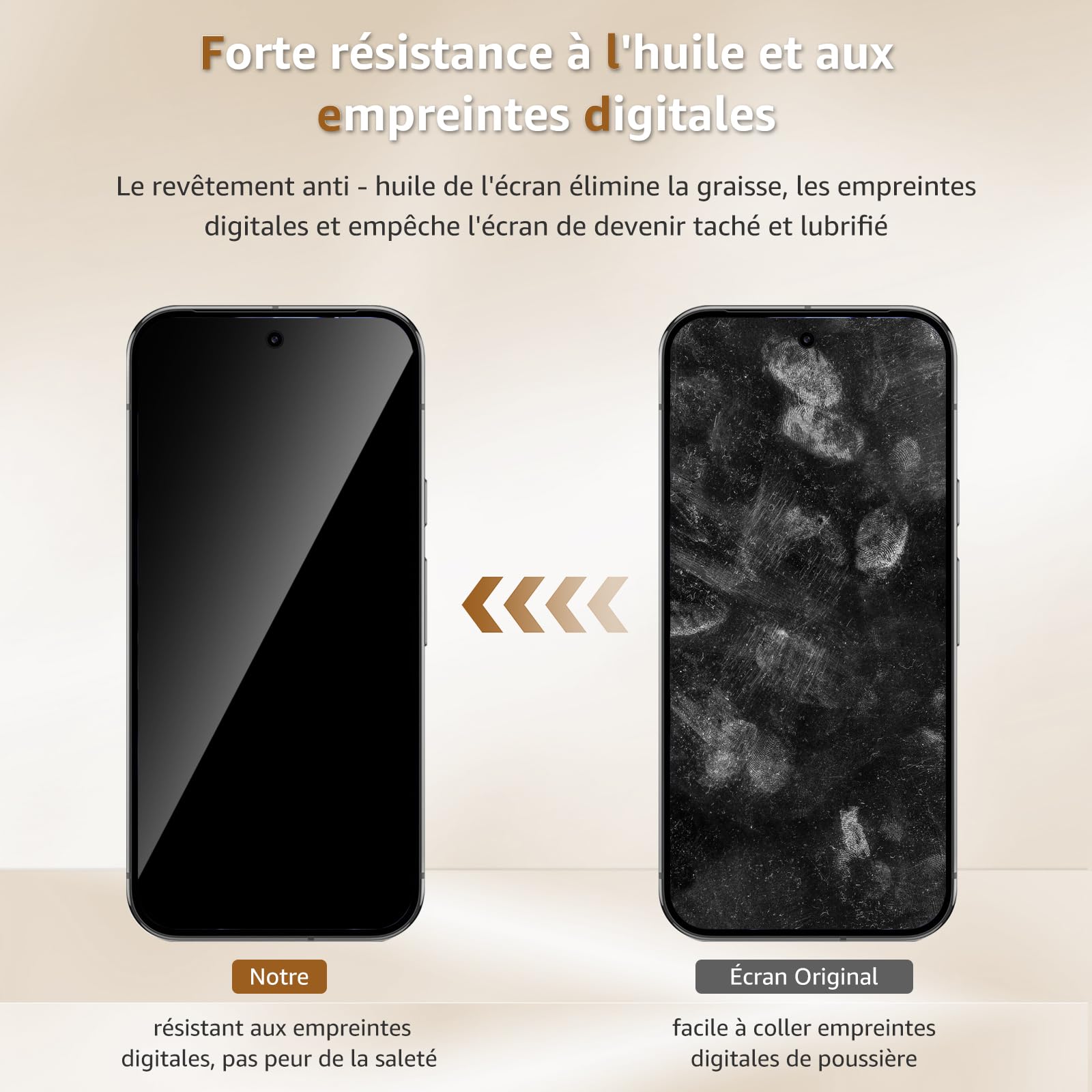 Cable Leader Verre Trempé pour Google Pixel 9 5G, pas de bulles protection écran, Dureté 9H, Couverture 2.5D, Anti-huile, Sensible au Toucher, 0.33mm Transparent HD Pixel 9 vitre protection-2 pièces