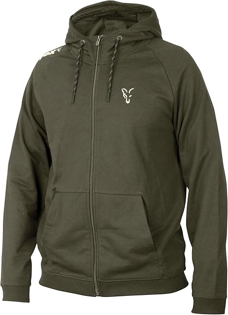 Fox Lightweight Hoody Green/Silver Full Zip (Medium)