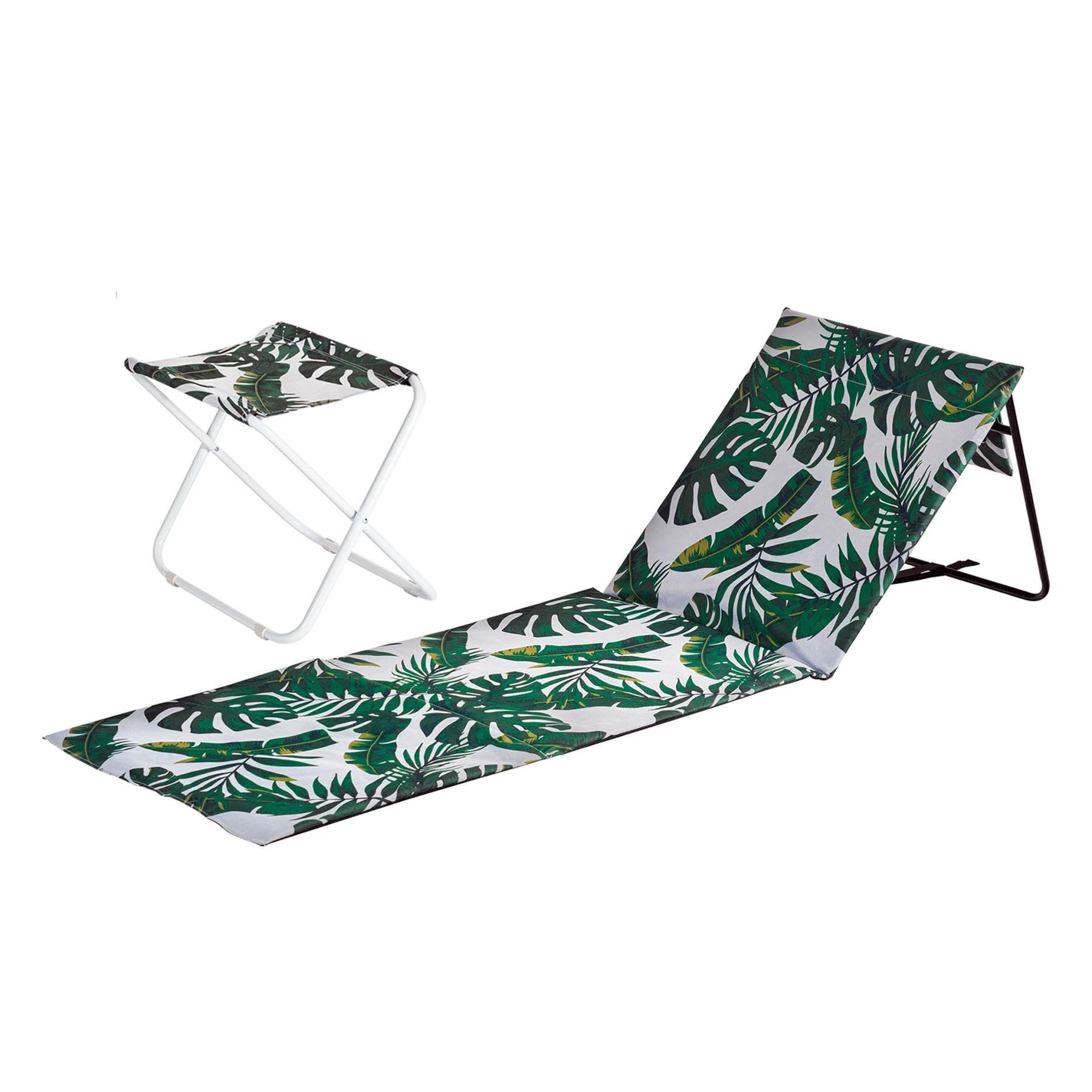 B&Q -  2-Piece Folding Beach Furniture SetBanana Leaf