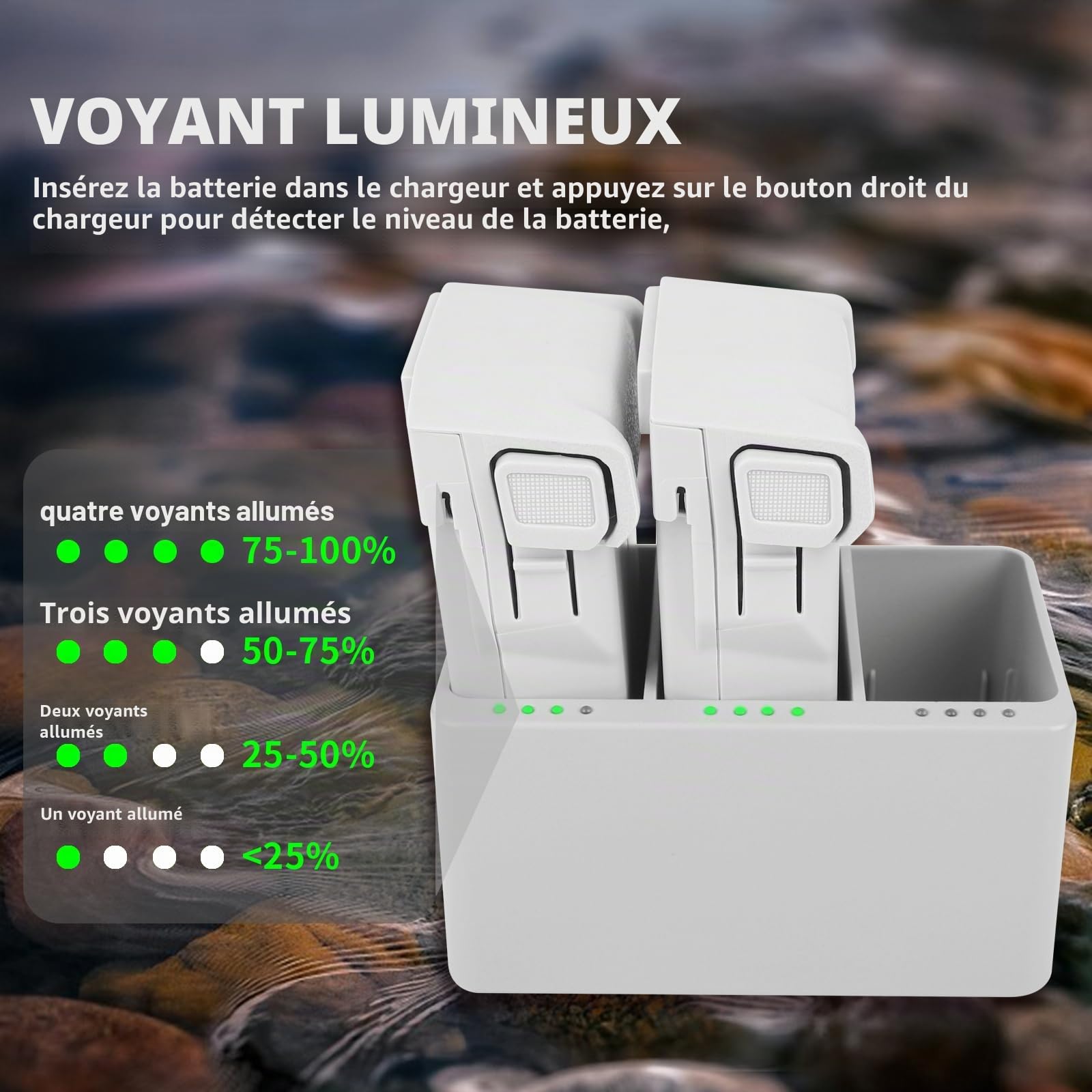 Treeboy Mini 4 Pro/Mini 3 Série Batterie de Vol Intelligente Plus (2 Packs) avec Hub de Charge Bi-Directionnel pour DJI Mini 4 Pro/Mini 3/Mini 3 Pro, 3850mAh, 47 Minutes de Temps de Vol