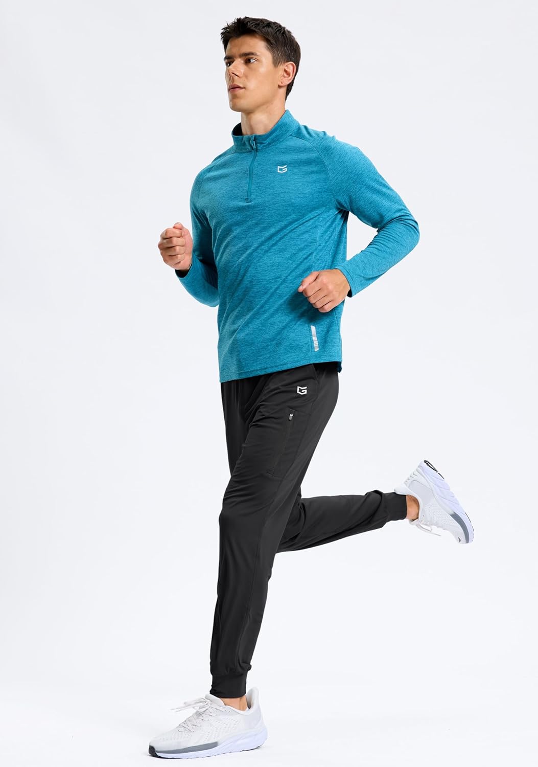 G Gradual Men's Joggers with Zipper Pockets Athletic Workout Running Track Pants Stretch Gym Sweatpants for Men - Image 7