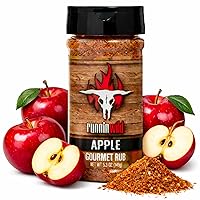 Vista 10 de Condimento gourmet BBQ Peach Rub – Repleto de sabor dulce, ahumado y audaz a melocotón Runnin' Wild Foods, 5.2 onzas