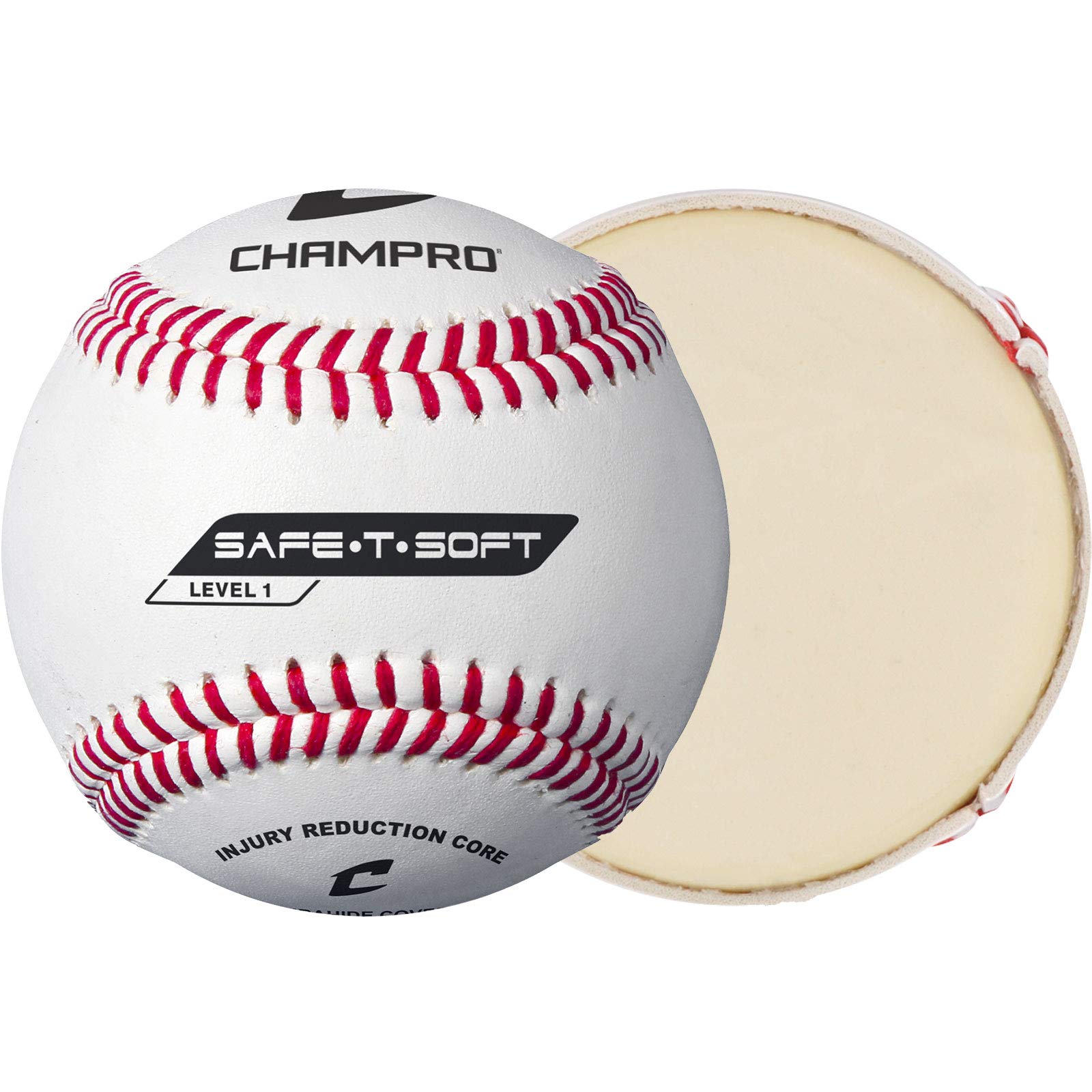 ChamproSafe-T-Flight Baseball (White, 9-Inch)