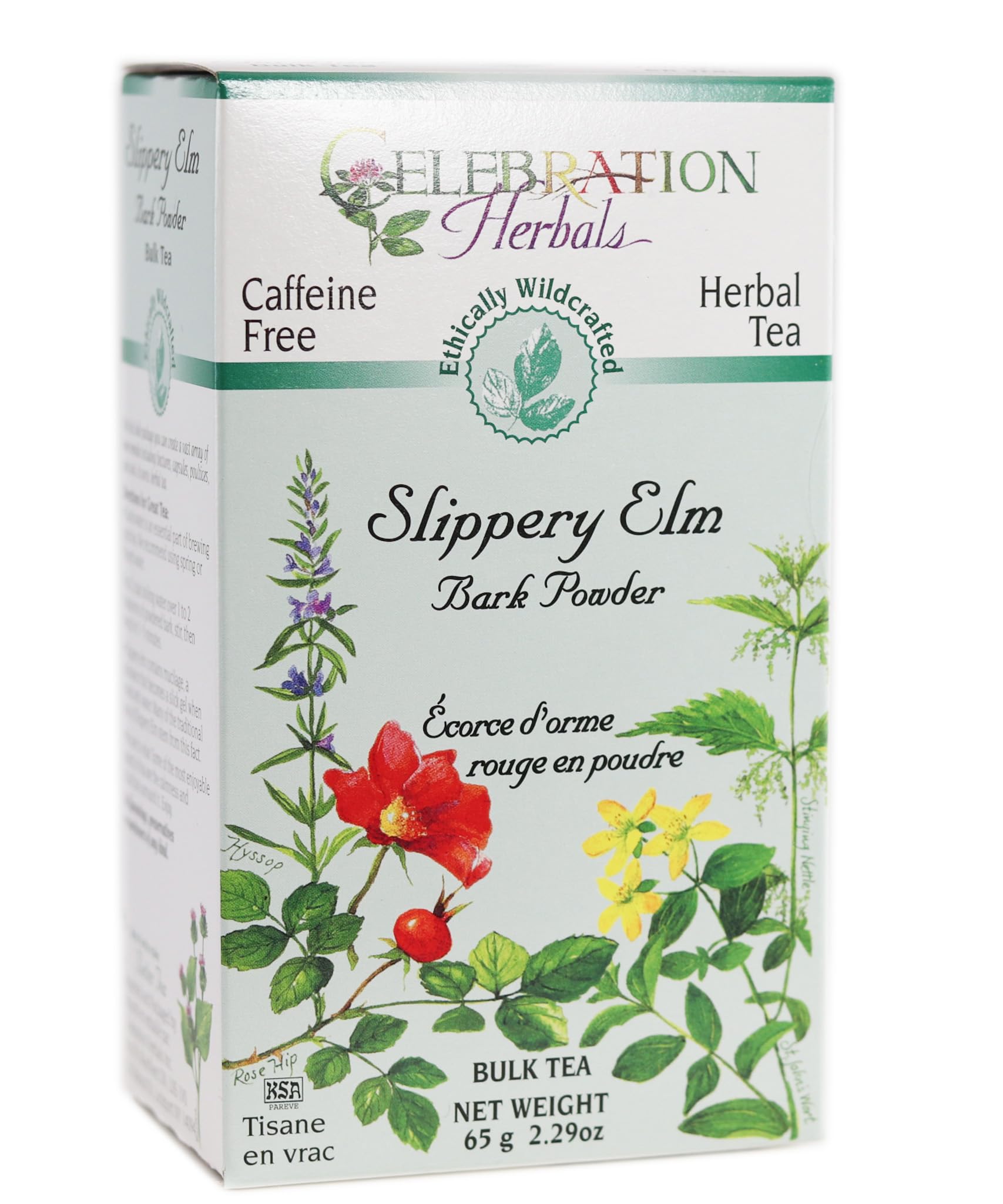 CELEBRATION HERBALS Slippery Elm Bark Pwd Wc 65 gm, 2.29 ounce