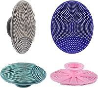 Vista 9 de INNERNEED Juego de cepillos de limpieza facial de silicona suave, almohadilla exfoliante suave y masajeadora, diseño antideslizante para eliminación