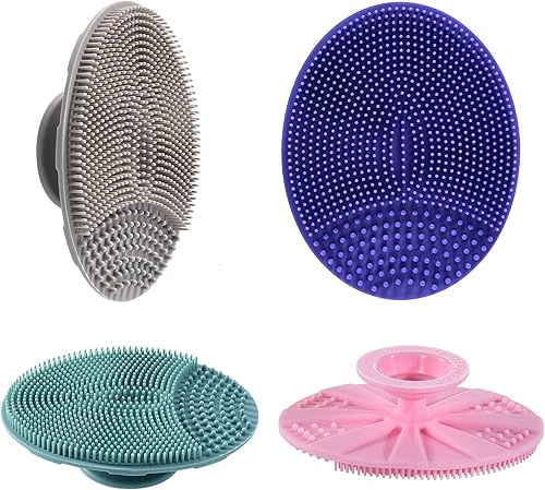 Miniatura 17 de INNERNEED Cepillo de limpieza facial de silicona suave, limpiador facial manual, exfoliante, masaje, acné, espinillas, almohadillas de mano