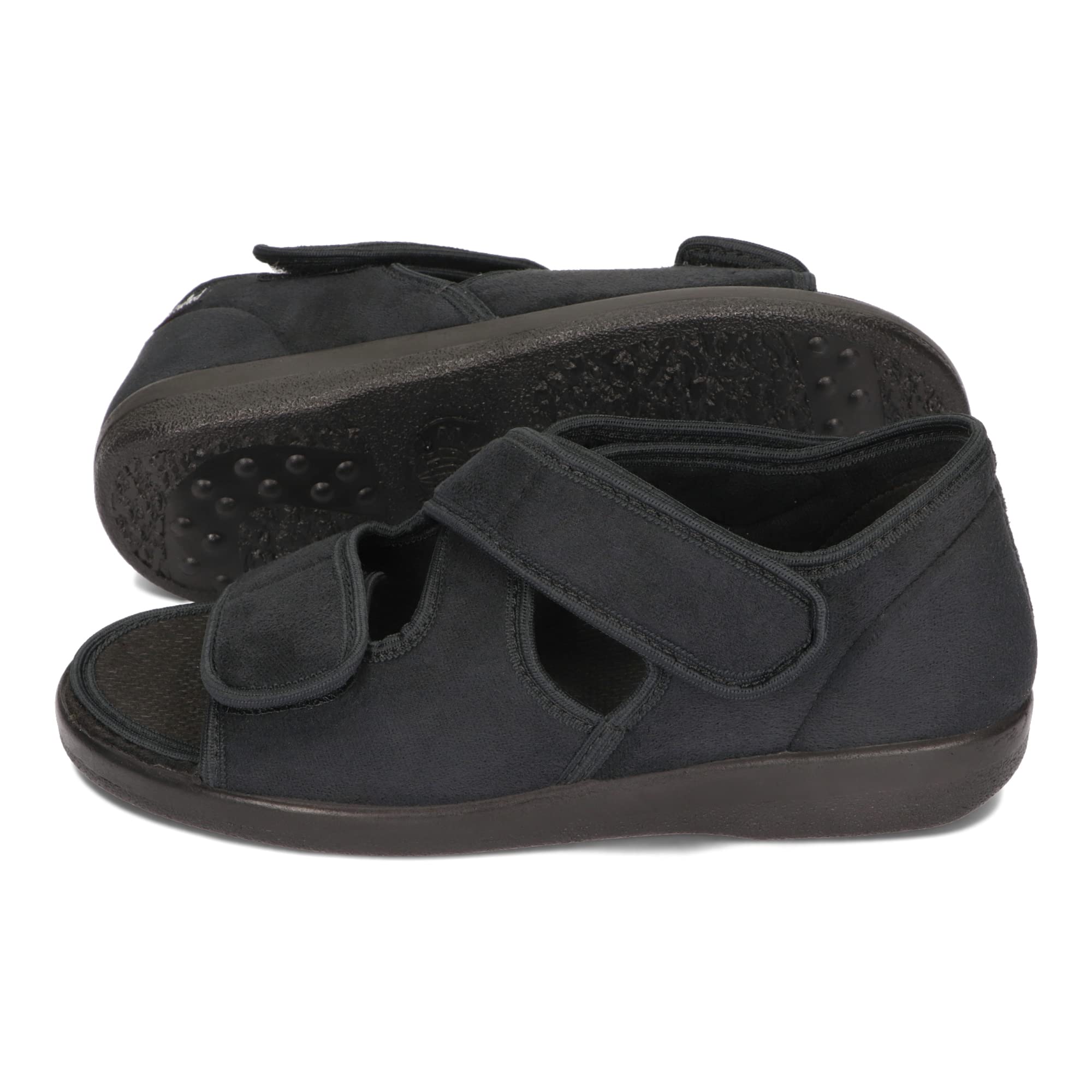 Buty ortopedyczne z odkrytymi palcami unisex, szerokie sandały na rzepy, wkładka ortopedyczna 36-46 EU
