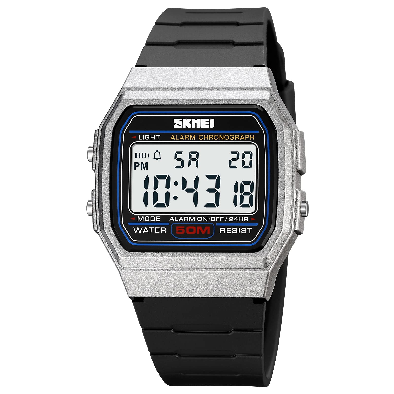 SKMEI Men Digital Watch Sports Fashion Military Large Size Waterproof Casual Wristwatch Jam tangan lelaki for Men - 2042 (B0C3DHL1VK) Amazon Price History, Amazon Price Tracker