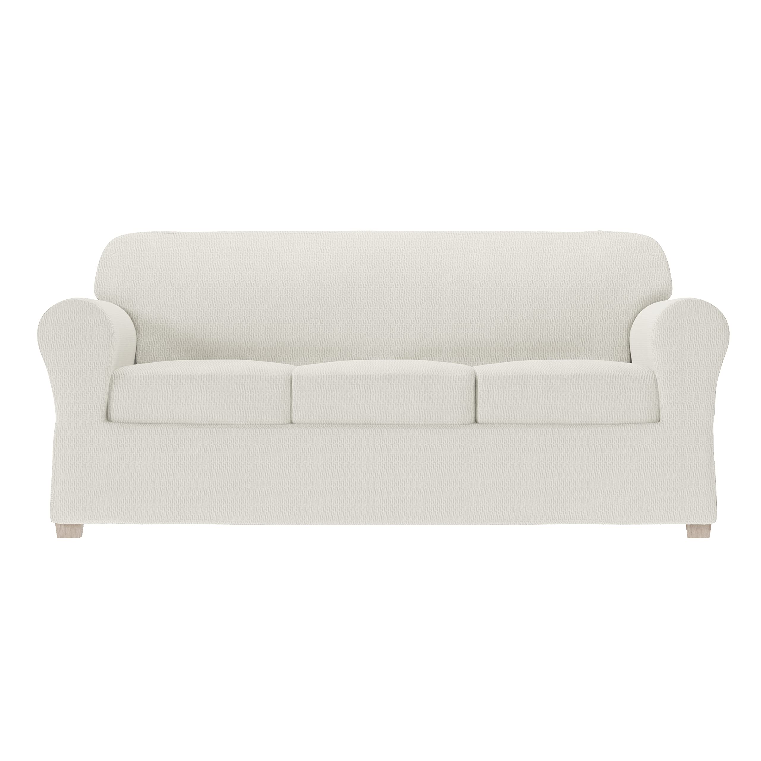 Housse de canapé extensible 4 pièces écru Simply Fit Zenna Home