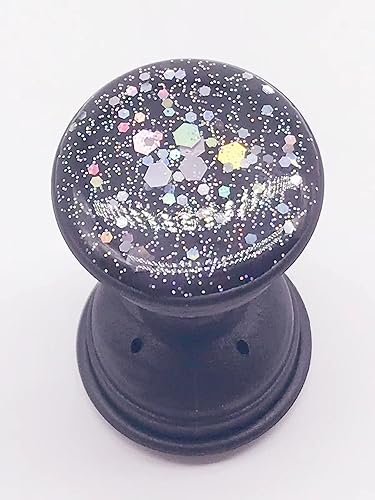 Enchufe extensible para teléfono, soporte de montaje con purpurina brillante para teléfono celular, soporte plegable para teléfono celular, agarre