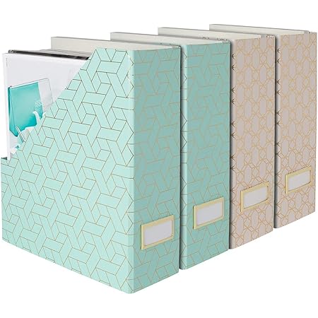 Amazon.com: 12 Pack Pink Cardboard Magazine Holder Premium Magazine ...