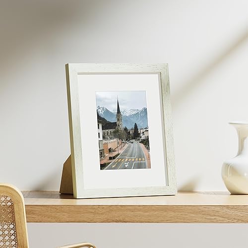 Vista 252 de Vittanly - Juego de 9 portarretratos, plexiglás resistente a rupturas, exhibe fotos de 12 x 12 pulgadas o, con paspartú, de 8 x 8 pulgadas, marcos