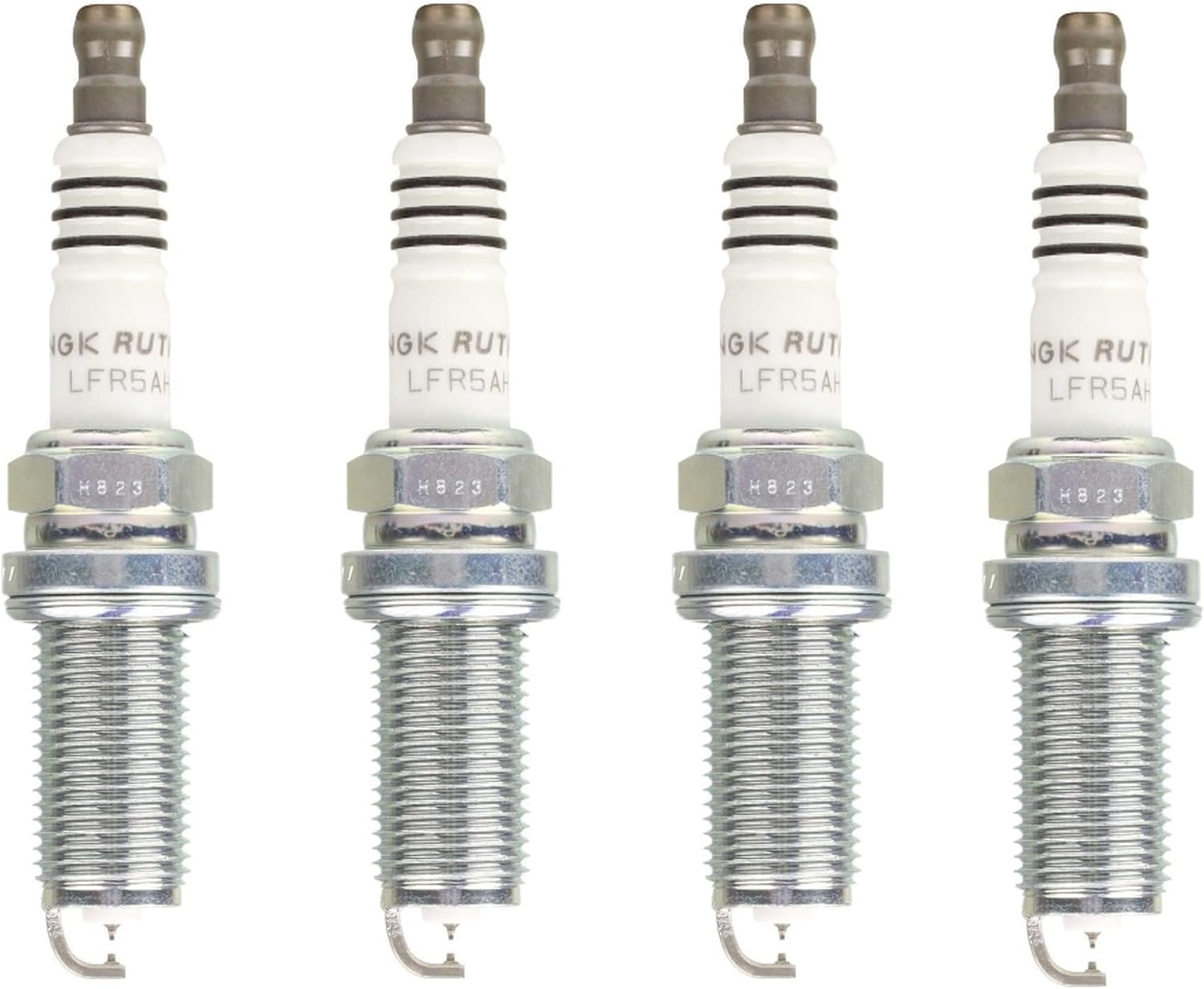 NGK Set of 4 Nickel Ruthenium HX Spark Plugs For Chrysler Dodge Hyundai Toyota