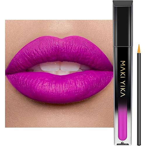MAKI YIKA Hot Pink Lipstick for Women Color Stay Long Lasting Lipsticks, No Smudge Matte Liquid Lipstick Transferproof Cruelty-Free Lip Color |Pink Soul