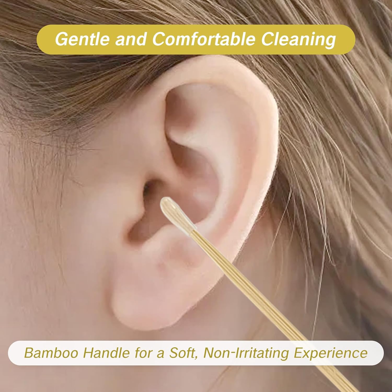 BRBASAP 6 Pieces Ear Pick Bamboo Ear Cleaner Picks Wooden Ear Cleaning Sticks for Adults Bamboo Ear Picker Stick Cleaning Tools Kit Durable Cute Ear Cleaning Stick Set with A Storage Box