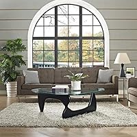 Vista 2 de SHISEDECO Mesa auxiliar triangular moderna de mediados de siglo solamente para patas/pies, 2 piezas de centro entrelazado con base de madera maciza