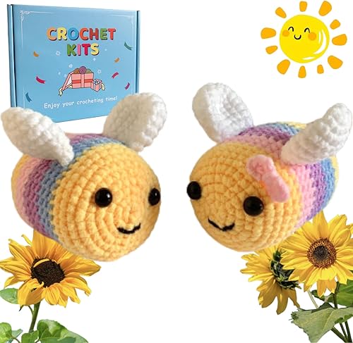 Kit de ganchillo para principiantes, kit de ganchillo para principiantes con tutoriales en video paso a paso, kit de animales de ganchillo