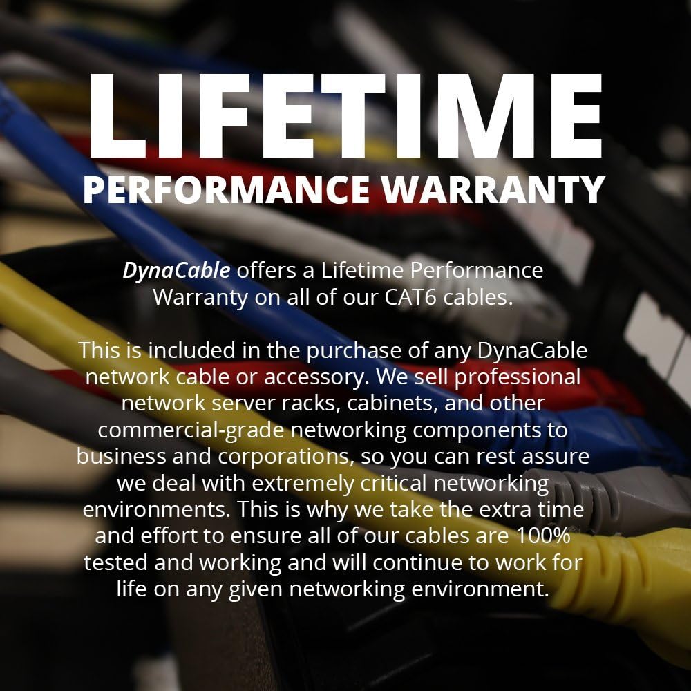 Heavy Duty Cat6 Ethernet Copper Cable with Snagless RJ45 Connectors | 10 Pack/1FT | 24 AWG 550MHz | UL-Listed | 10 GB Max Speed for Fast Computer Networking | Red