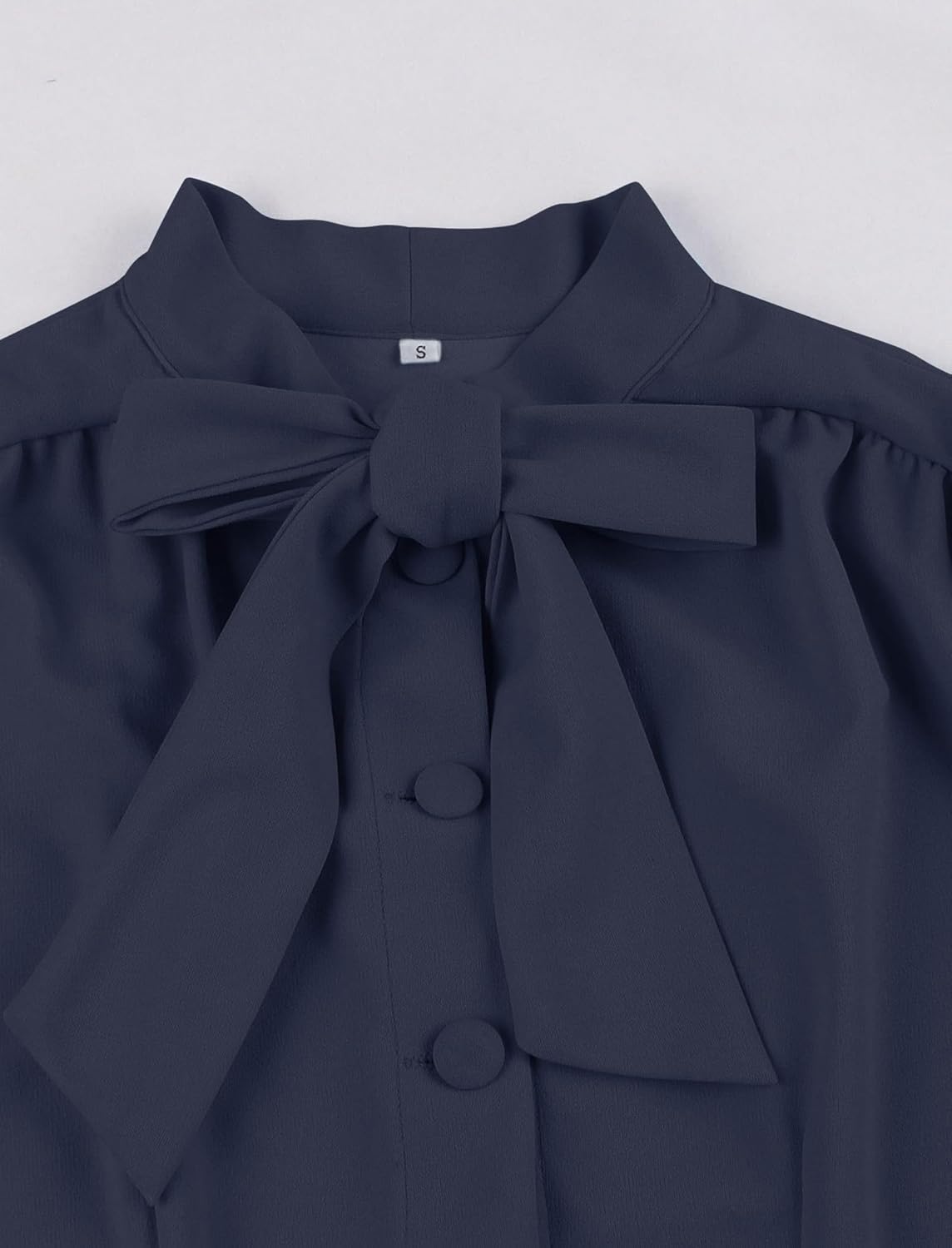 1950s Dresses for Women Vintage Rockabilly Retro Short Sleeve Tie Midi Dress Cocktail Party Evening Prom Gown - Image 5