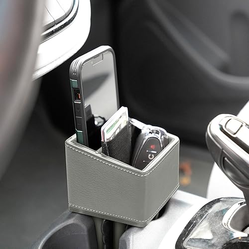 Miniatura 9 de SUPERIOR ESSENTIALS Soporte de teléfono para automóvil y expansor de almacenamiento de llaves para portavasos - Soporte de teléfono de tamaño