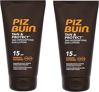 PIZ BUIN – Tan & Protect Tan Intensifying Lotion SPF 15 150ml Pack of 2