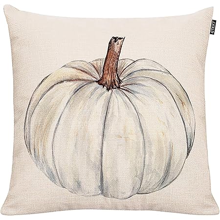 white pumpkin pillow