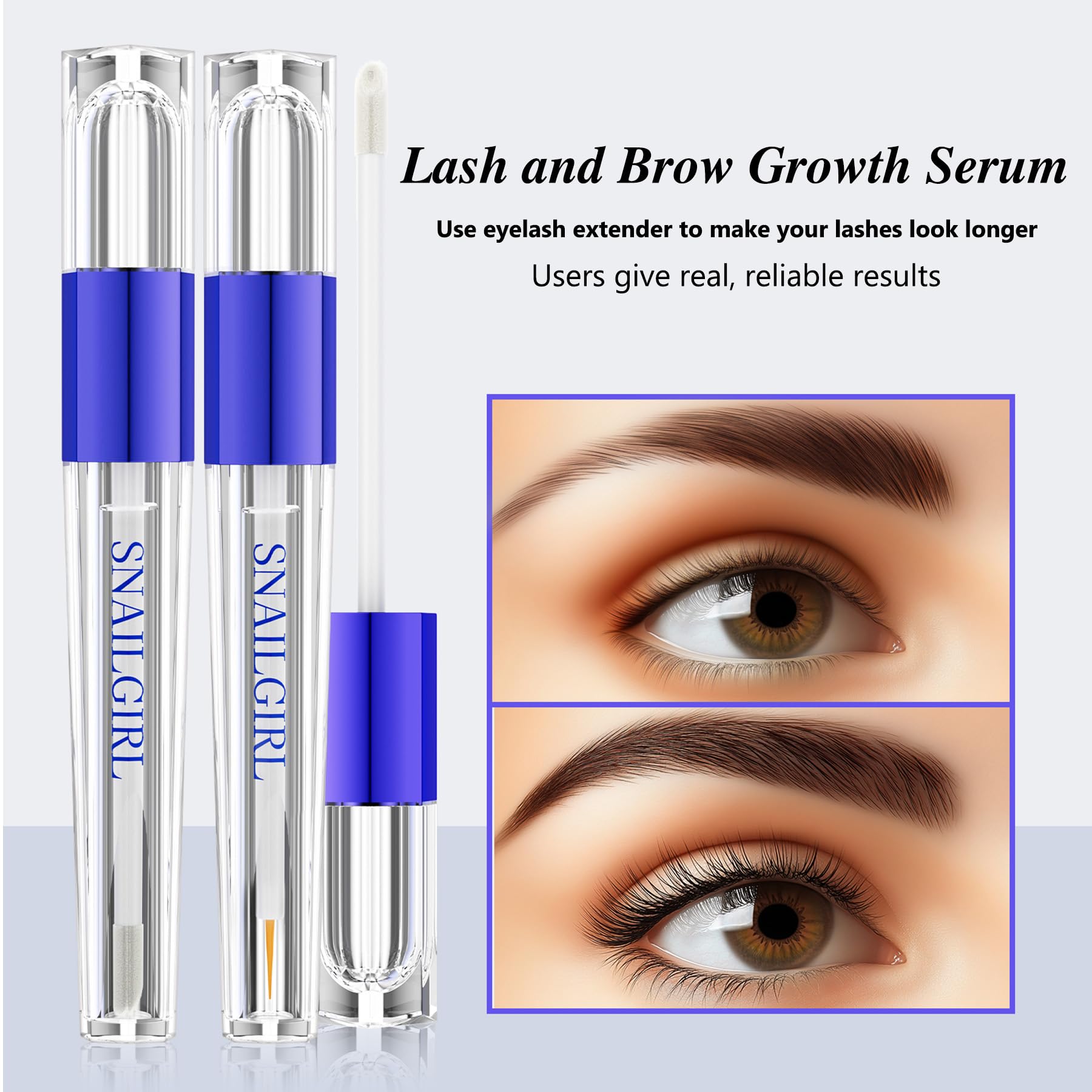 Eyelash and Eyebrow Growth Serum Set, Nourishing Lash & Brow Enhancer for Thicker Fuller, Healthier Looking Lashes and Brows - Image 3