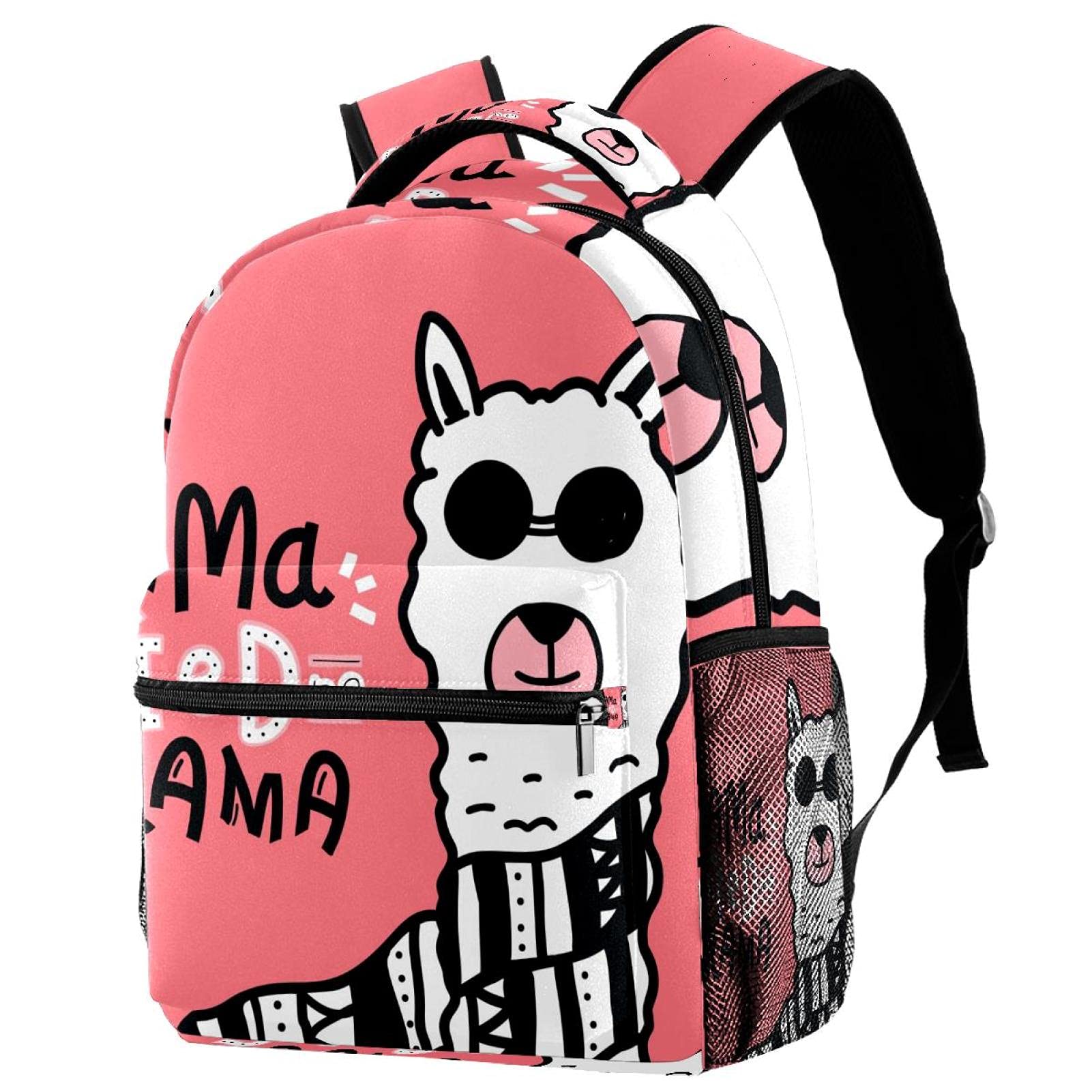 Mochila de alpaca rosa para senderismo y excursiones al aire libre 7