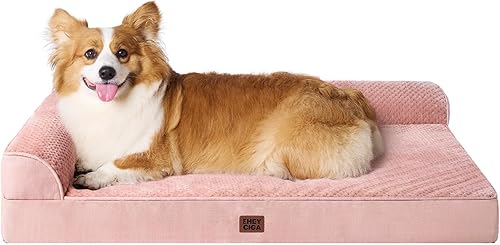 Miniatura 79 de EHEYCIGA Cama extra grande para perro torpedica, cama XL de espuma viscoelástica para perro con funda extraíble lavable, sofá impermeable para