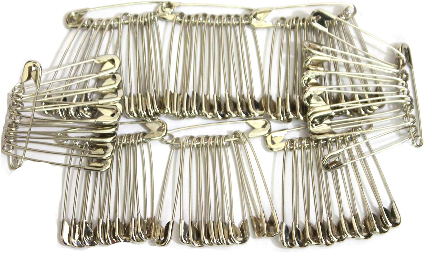 80-Pcs Multipurpose (Size 4cm) Stainless Steel Safety Pins for Women and Girls