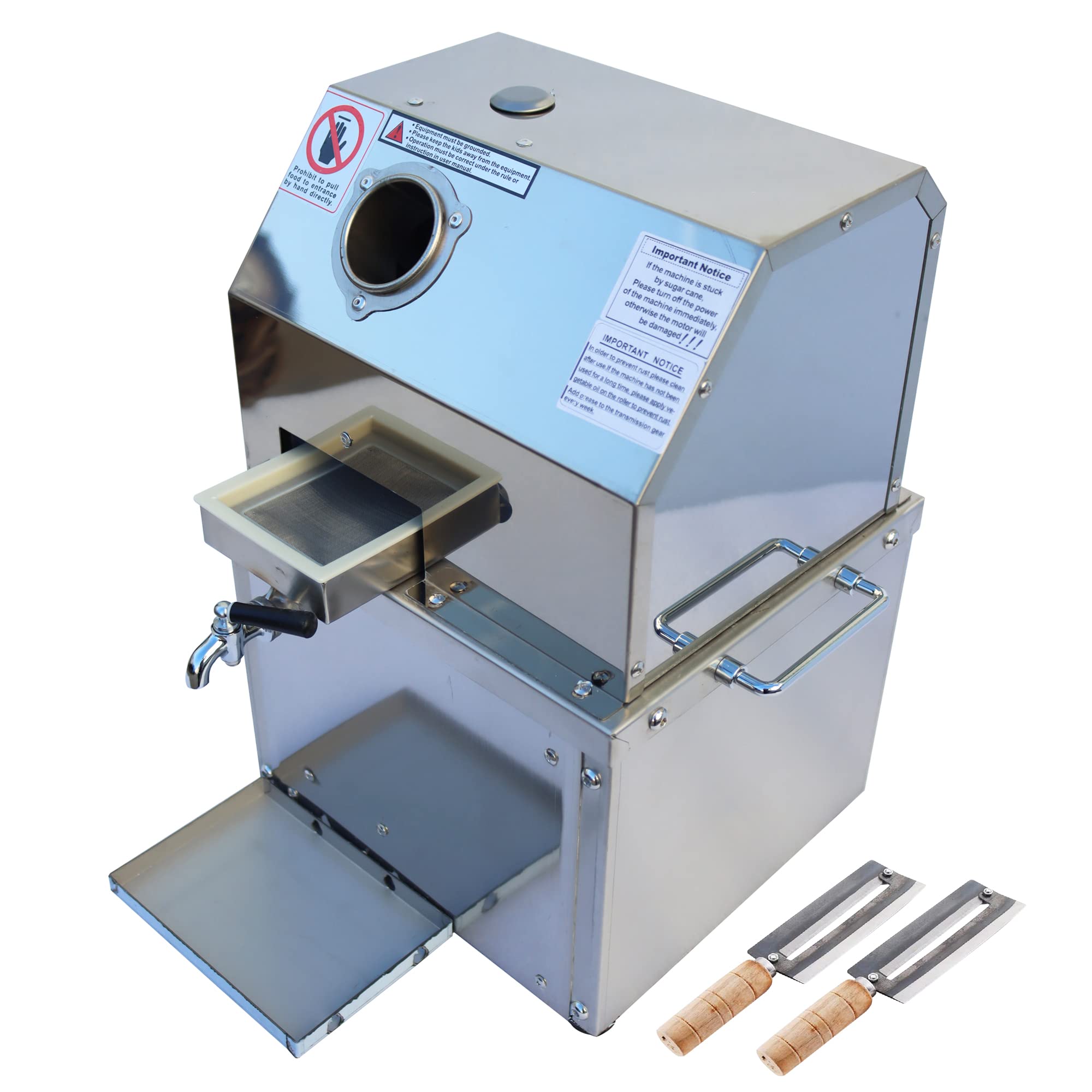 Buy TECHTONGDA 110V Electric Sugar Cane Juicer Machine, 3 Rolls