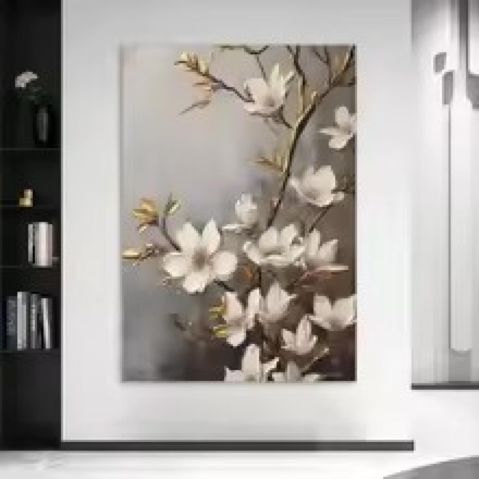 Affiches de fleurs blanches XBTYKPB pour réveiller un mur blanc - 5