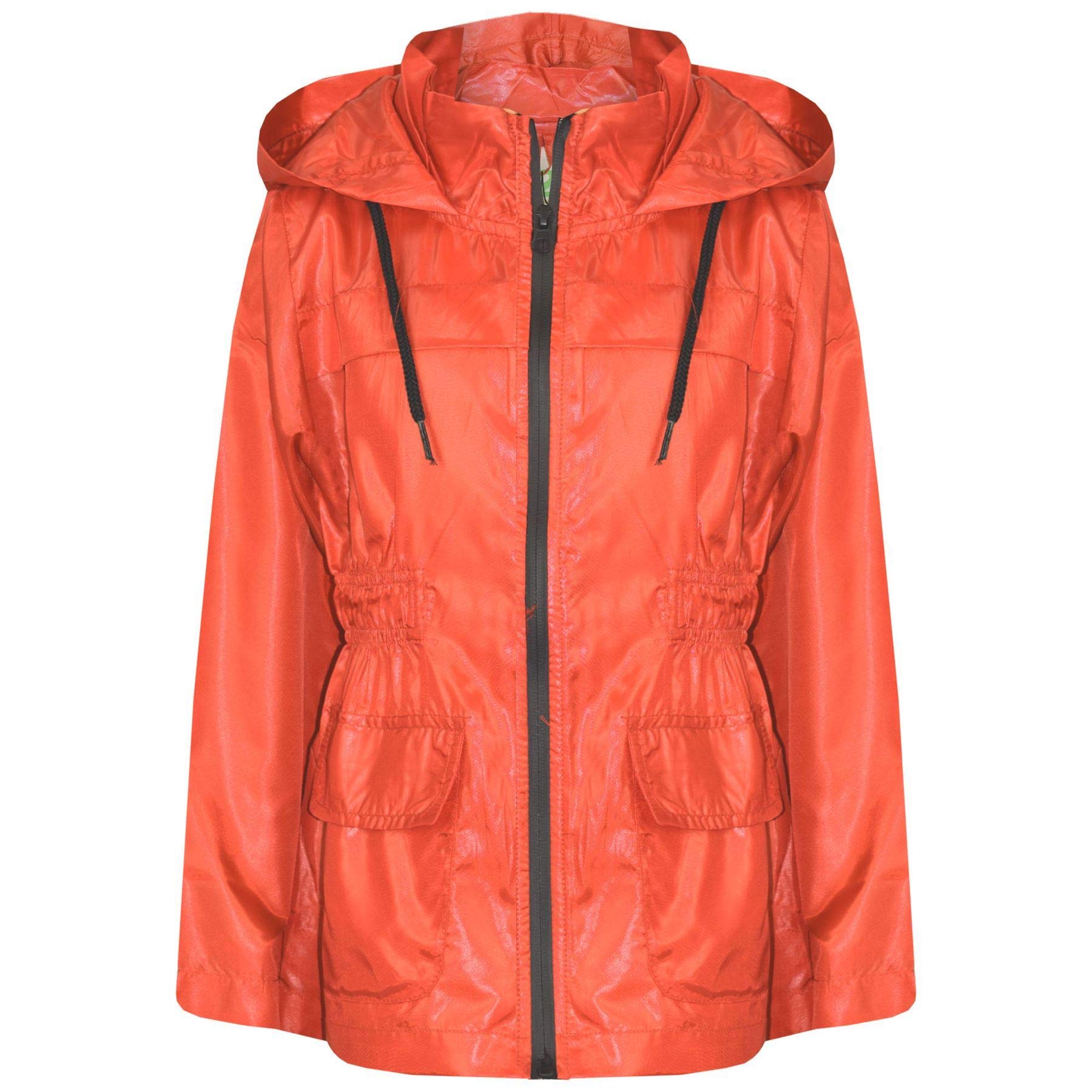 A2Z 4 Kids Raincoat Jackets Windbreaker Waterproof Parka Shower - Raincoat Jacket 448 Orange 13