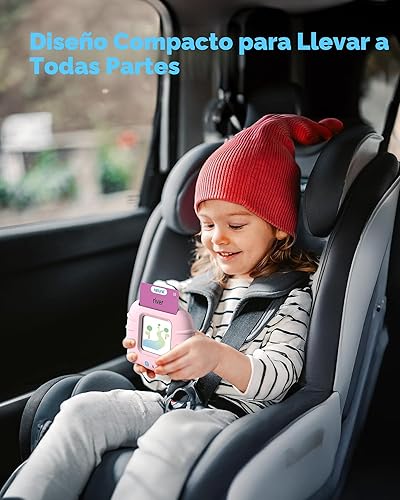 Miniatura 5 de Tarjetas didácticas parlantes rosas para niños de 1, 2, 3 y 4 años, aprendizaje de idiomas, terapia del habla de bolsillo, para autismo, juguetes