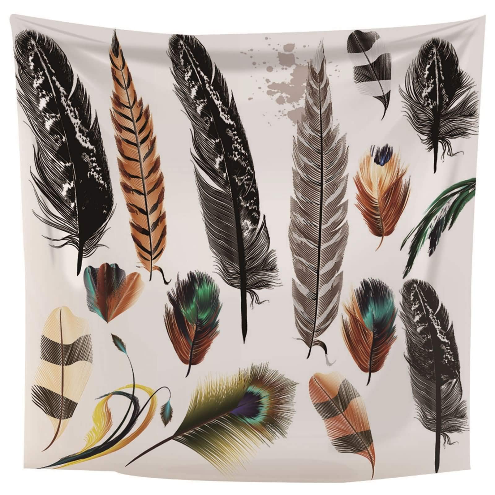 Tapiz Sofa,(260x240CM) Tapiz Pared Salon Multicolor Tapiz Poliéster Plumas