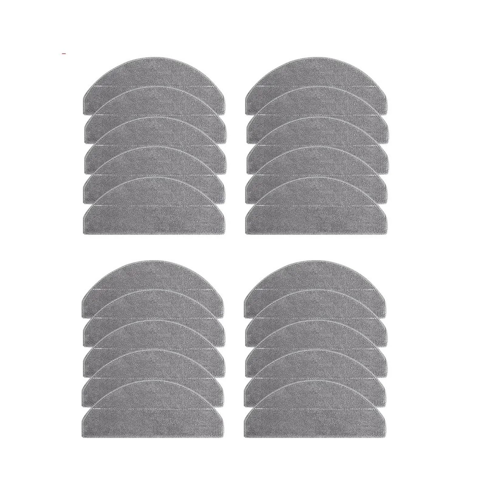 VIXWDRUTY Mop Cloths，Compatible For Xiaomi，3C Plus 3C S20 E10 B112 D106 E10C E12 C103 Robot Vacuum Cleaner Replacement Durable Rags Parts(20pcs)