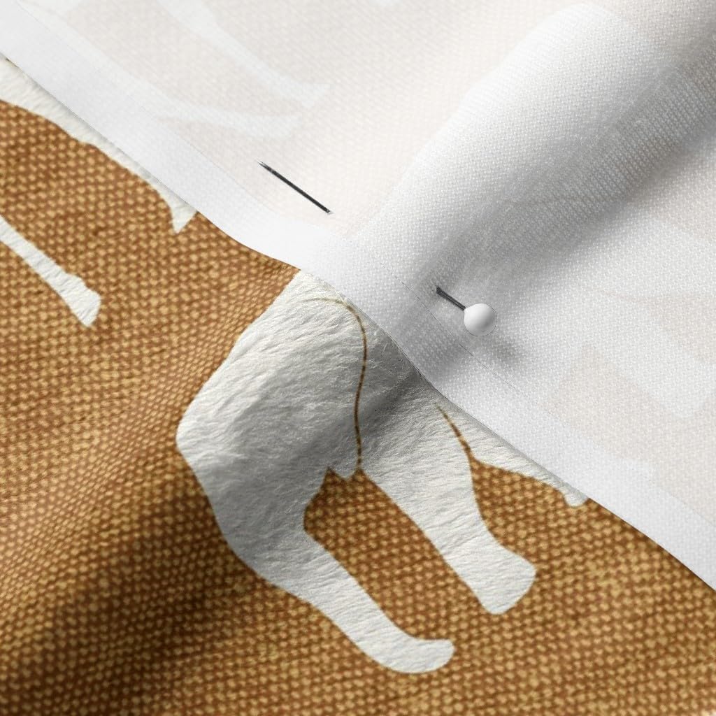 Spoonflower Fabric - Safari Animals Elephant Giraffe Rhino Zebra Mustard Printed on Minky Fabric by The Yard - Sewing Baby Blankets Quilt Backing Plush