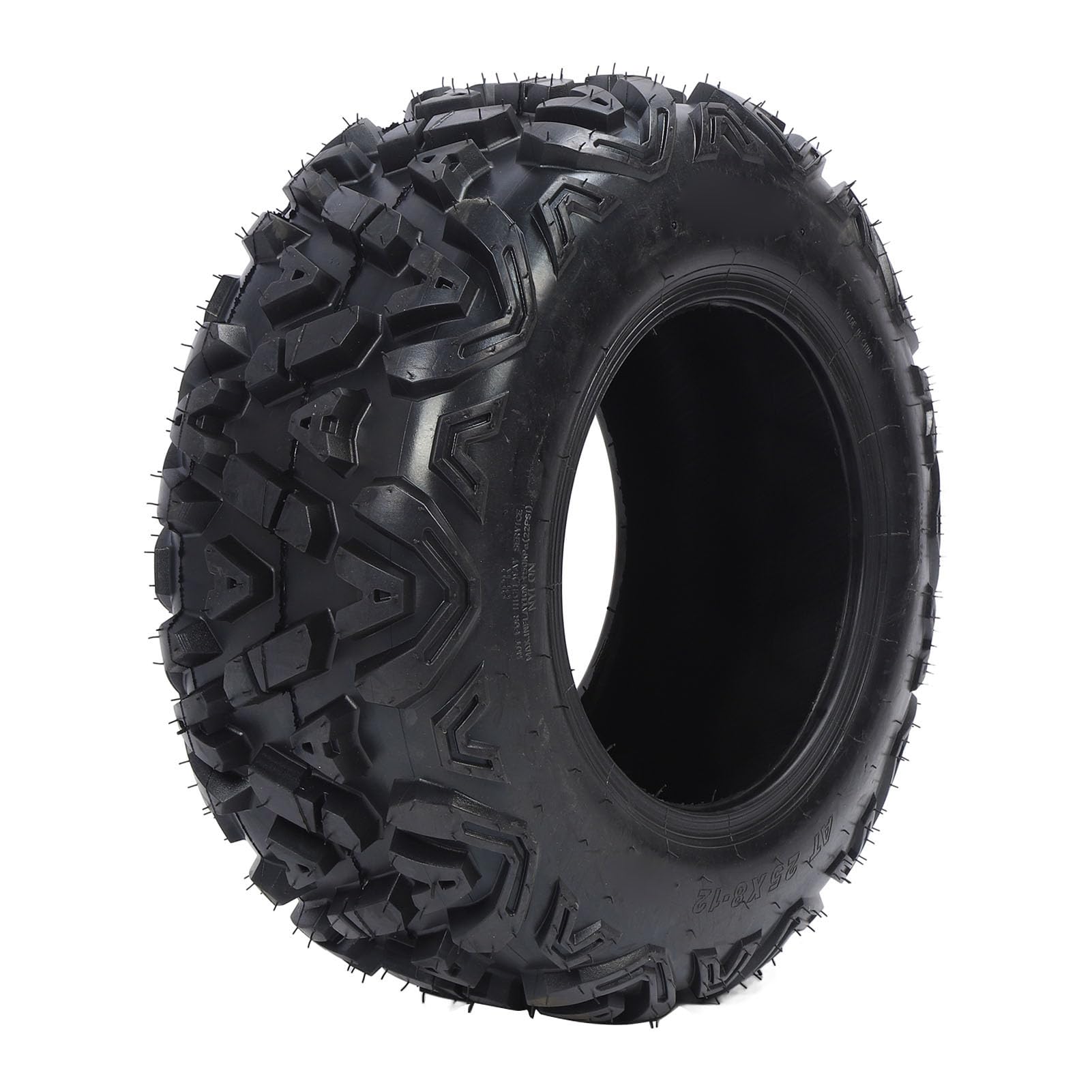 KIMISS Gomma per Pneumatici Tubeless ATV 25x8-12 8 Ply Eccellente Trazione Fuori Strada per Utv Go Kart Cart Tosaerba