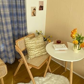 poproom 天然木　ラタンチェア Amazon｜POPROOM ラタンチェア ダイニングチェア