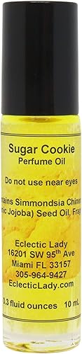 Aceite de perfume de galletas de azúcar, fragancia portátil enrollable de 1.0 onzas con aroma de larga duración, deliciosos aceites esenciales y