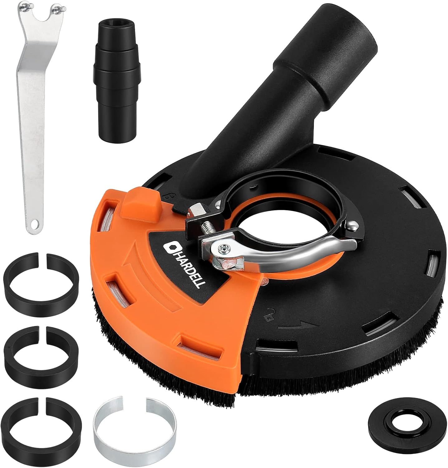 5 Inch Dust Shroud,HARDELL Expert Surface Grinding Dust Shroud for Angle Grinder, Universal