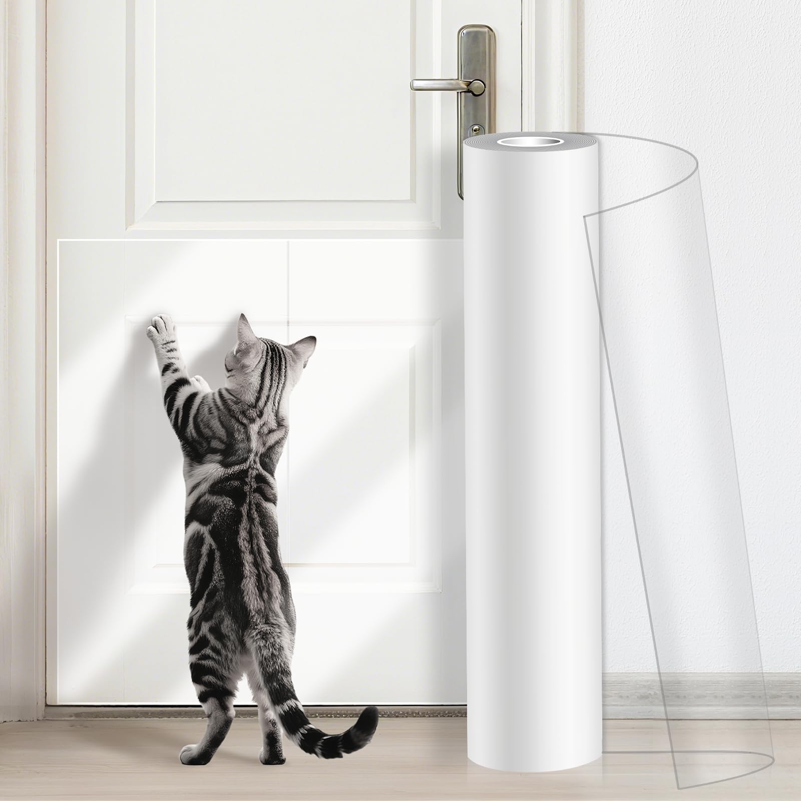 Ruban anti-rayures transparent pour un salon préservé des animaux