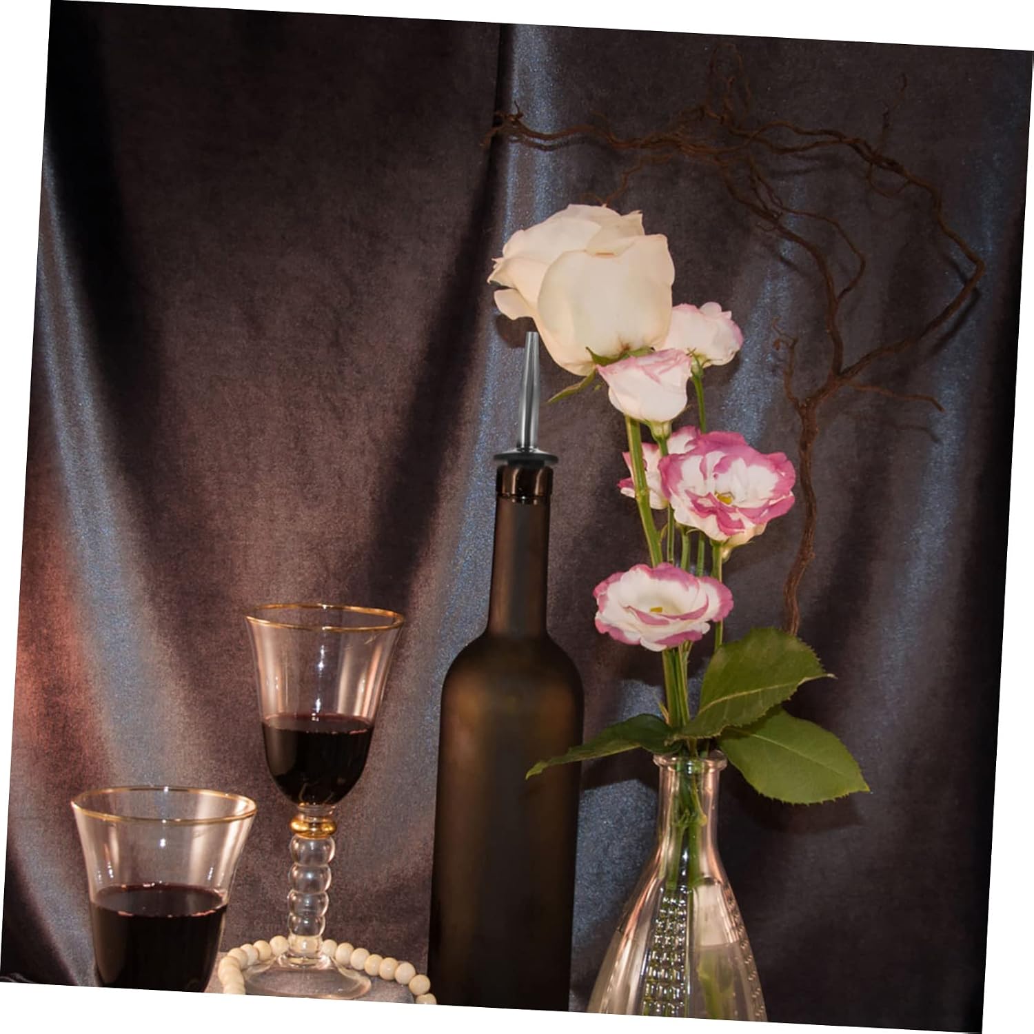 Cabilock Stainless Steel Wine Pourer Oil Pourer Wine Stopper Multi-function Oil Bottle Dispensing Spout Liquor